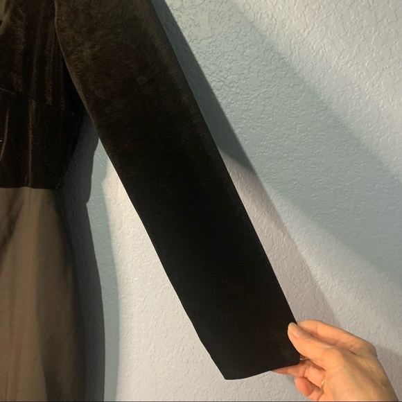 Eloquii Black Velour Lined Sheath Dress - Picture 5 of 7
